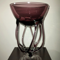 Изключително красива ваза - купа Josephine. Стъкло. , снимка 3 - Други ценни предмети - 44979595