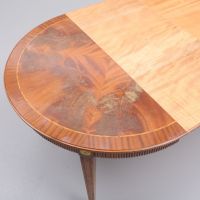 Винтидж Gustavian стил маса и 4 стола, снимка 4 - Антикварни и старинни предмети - 45462356