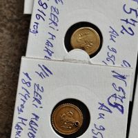 Златни монети,1/2,1/ 4 Алтън, султан Махмуд II,1808-1839,год.20 и 23 карата, снимка 9 - Нумизматика и бонистика - 45429002