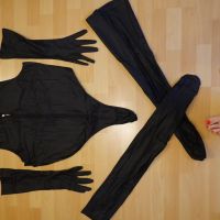 FEOYA Дамски комплект кожено бельо без ръкави, боди с цип, 3XL, снимка 3 - Комплекти - 45511590