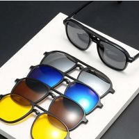 Комплектът слънчеви очила с магнитни лещи - 6в1, снимка 1 - Слънчеви и диоптрични очила - 45190635