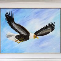 Картина Орел - Eagle acrylic painting, снимка 1 - Картини - 44986142
