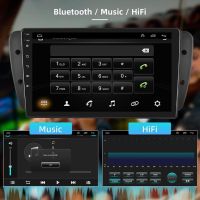 Android 11  9-инчово авторадио за Seat Ibiza 2009-2013 GPS навигация Carplay Автомобилен DVR, снимка 3 - Аксесоари и консумативи - 45255770