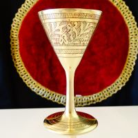 Бронзови чаши за ракия,орнаменти,клетъчен емайл., снимка 6 - Антикварни и старинни предмети - 45204563