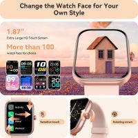 Смарт часовник за мъже, жени (вграден Alexa и Bluetooth разговор) - 1,87" за Andriod iOS, снимка 2 - Смарт гривни - 45385037