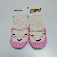 Нови бебешки пантофки с чорап, снимка 3 - Бебешки чорапи - 45264181