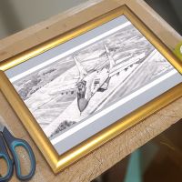 Рисунка на Български самолет МиГ-29 ., снимка 1 - Картини - 45247811
