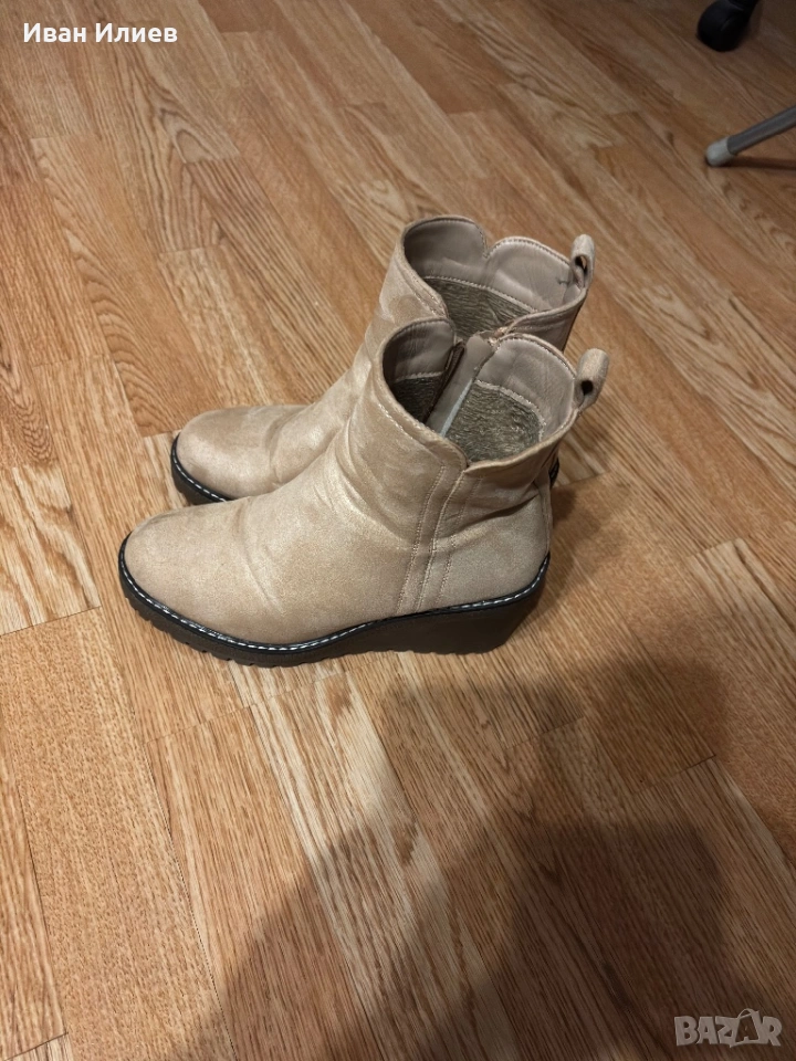 Дамски боти вилурени 38 номер, снимка 1