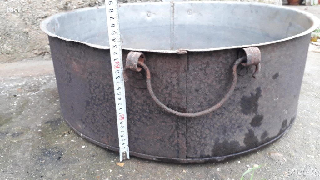 Стара метална тава за лютеница, снимка 1