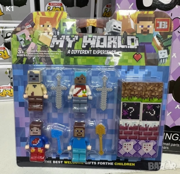 Комплект фигурки с кубчета Майнкрафт, Minecraft , снимка 1