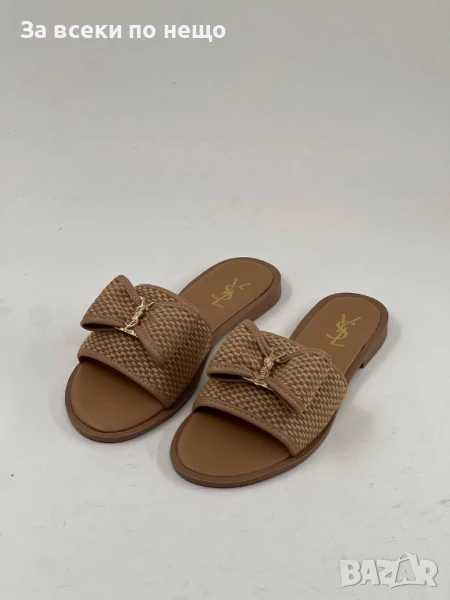 Yves Saint Laurent Дамски Бежови Чехли Код E508, снимка 1