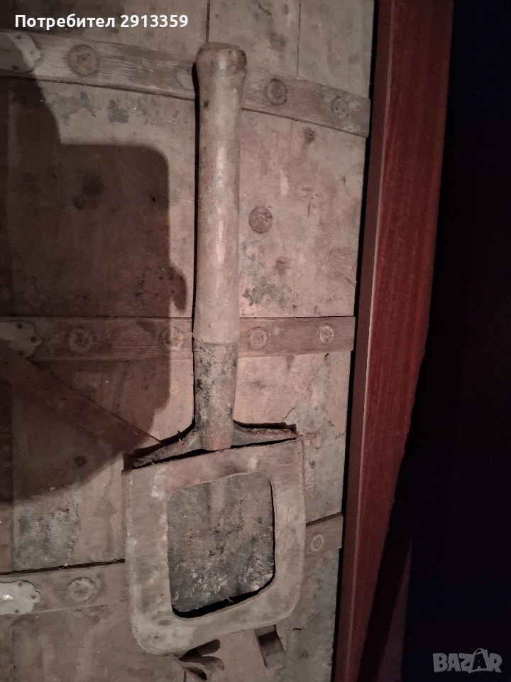 стара войнишка лопата в комплект с кирка, снимка 1