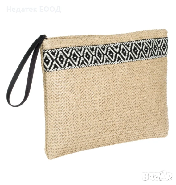 Плажен несесер за таолетни принадлежности, Бежов, 31x21.5 см., снимка 1