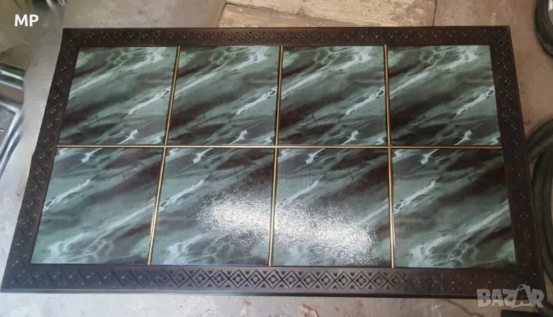 Холна кафе маса - масив и плочки, снимка 1