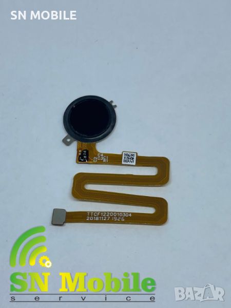 Лентов кабел пръстов отпечатък за Lenovo K10 Note black употребяван, снимка 1
