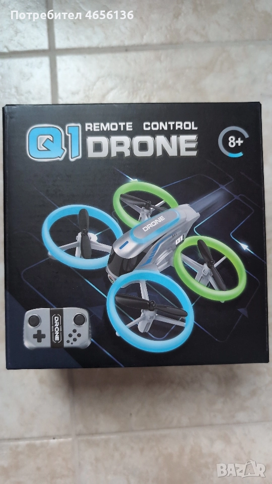 Дрон с камера Q1 с дистанционно , снимка 1