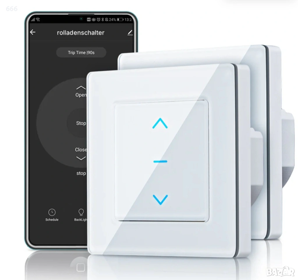 WiFi сензорен интелигентен превключвател за завеси, снимка 1