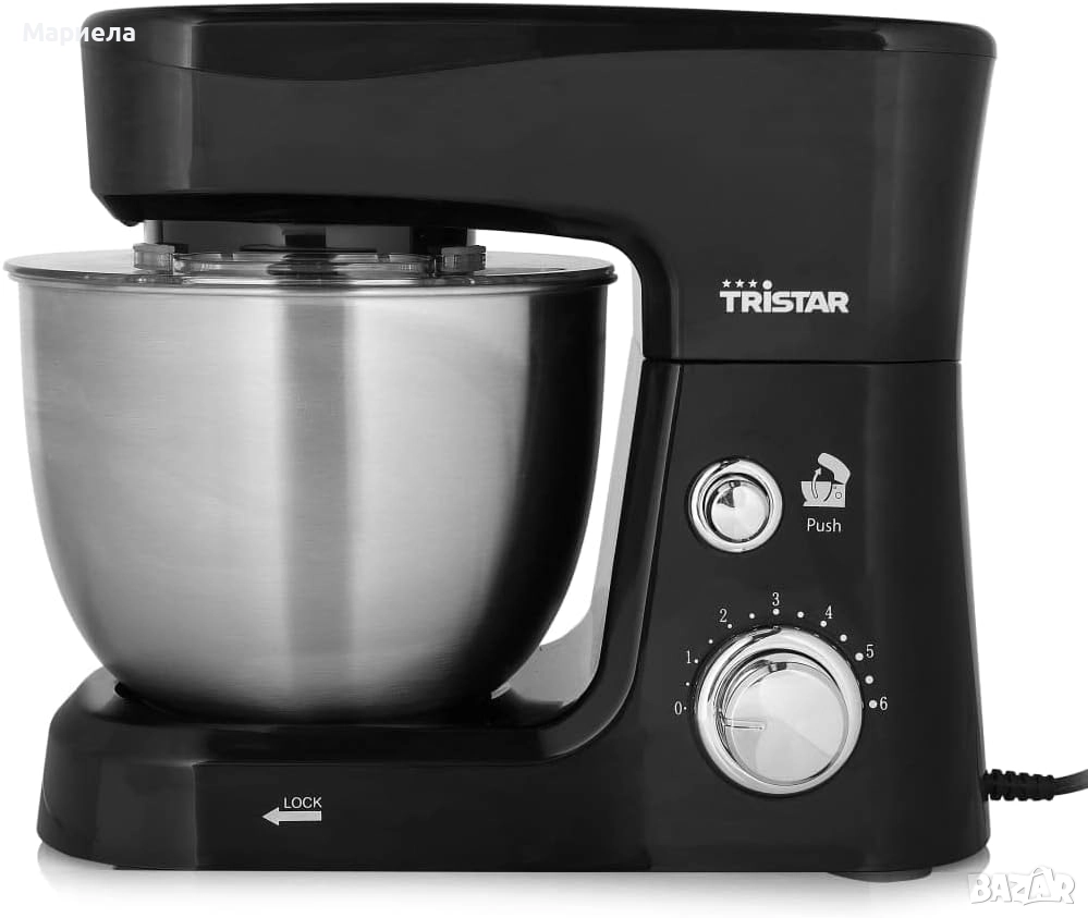 Планетарен миксер 700W , 3,5 л. купа , 3 приставки, снимка 1