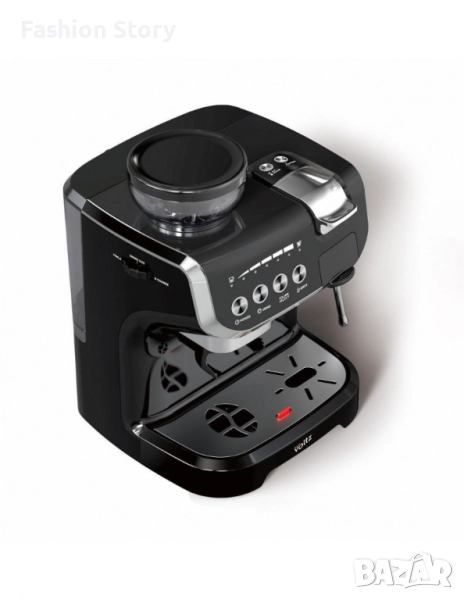 Кафемашина с вградена кафемелачка Voltz, 2672W, резервоар 2 литра, 5 адаптера, снимка 1