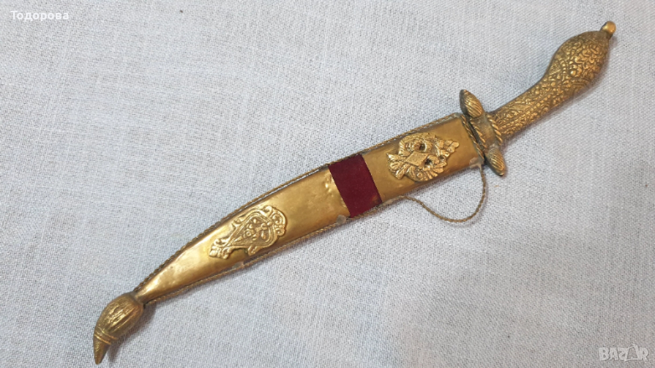 Старинен кинжал,нож,кама, снимка 1