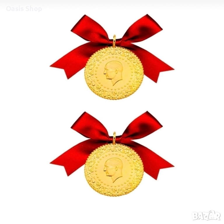 Златна Монета Ататюрк (Имитация), снимка 1
