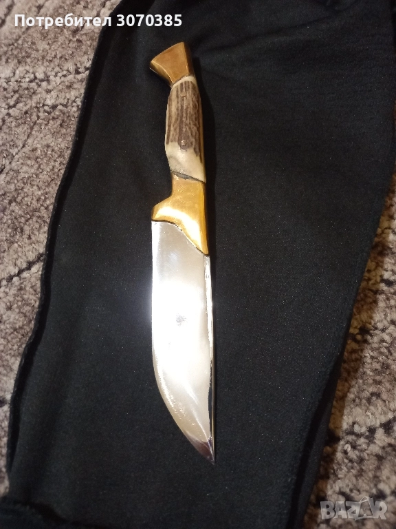 Ловен нож с дръжка от еленов рог , снимка 1