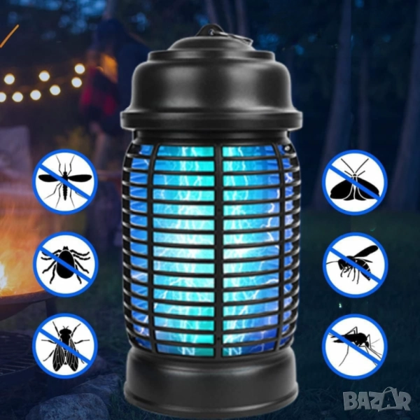 Електрически уред против комари и насекоми Bug Zapper QH50A-20W – 20W, обхват 80м, снимка 1