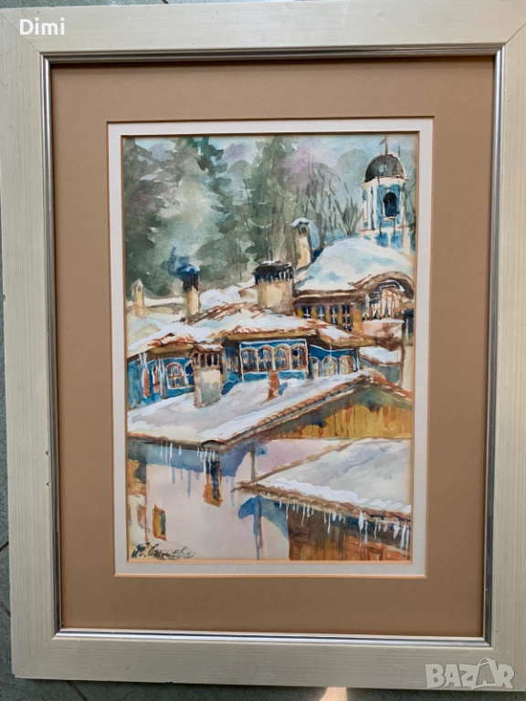 ПАОЛА СТОЕВА акварел/пейзаж, снимка 1