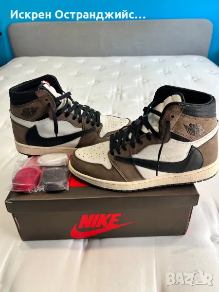 Nike Air Jordan 1 Travis Scott Кецове+Кутия, снимка 1