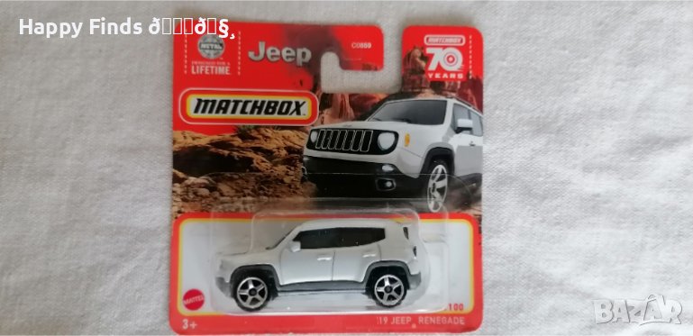 💕🧸 MATCHBOX `19 Jeep Renegade 40/100, снимка 1