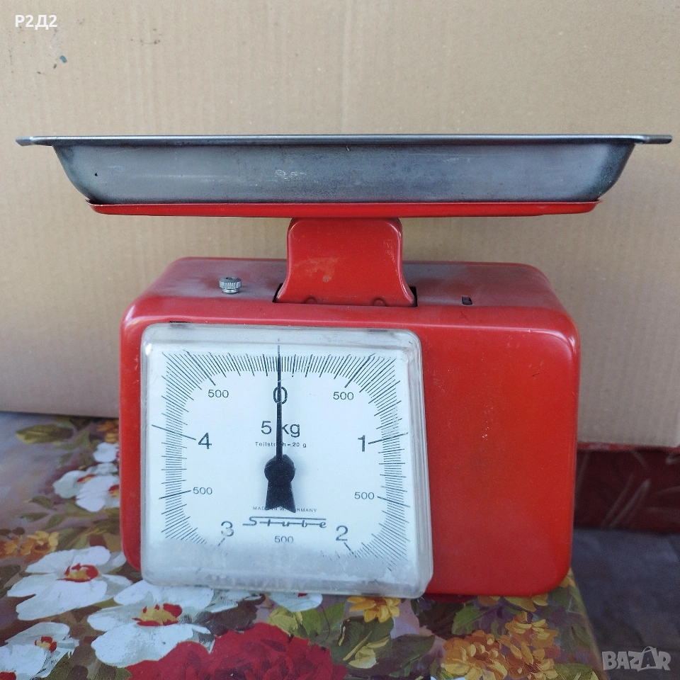 стар домакински кантар до 5 кг , снимка 1