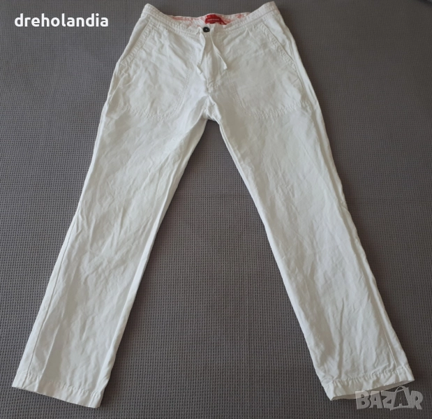 Бял панталон - лен и памук – Tom Tailor – 30/32 , снимка 1