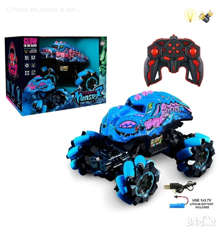 ✨Детска радиоуправляема кола Чудовище , снимка 1