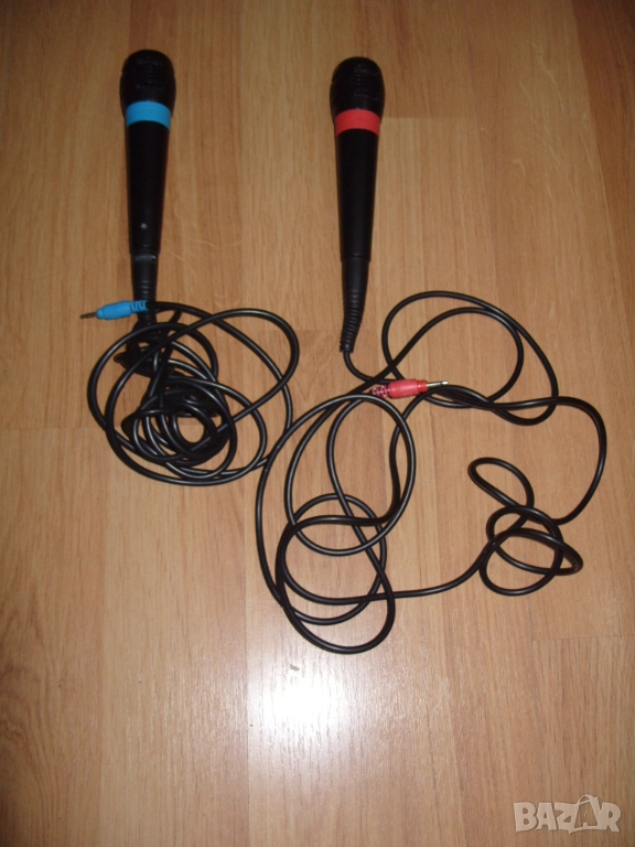 Комплект от два микрофона за singstar за PS2, PS3 и PS4, снимка 1