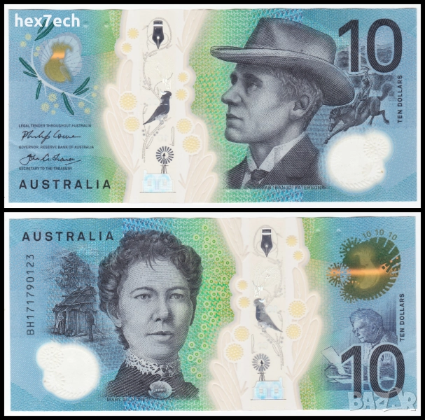 ❤️ ⭐ Австралия 2017 10 долара полимер ⭐ ❤️, снимка 1