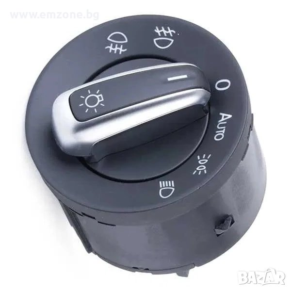 Бутон / Ключ за светлини фарове на VW Golf V 5 VI 6 Plus Passat Touran Tiguan Caddy - 3C8 941 431A, снимка 1