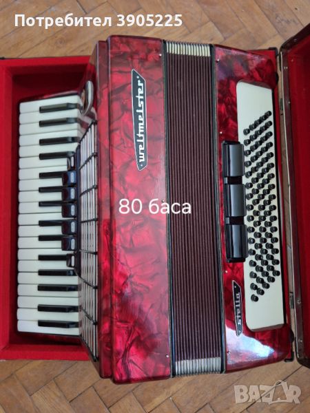 Продавам акордеон Weltmeister Stella 80 баса, снимка 1
