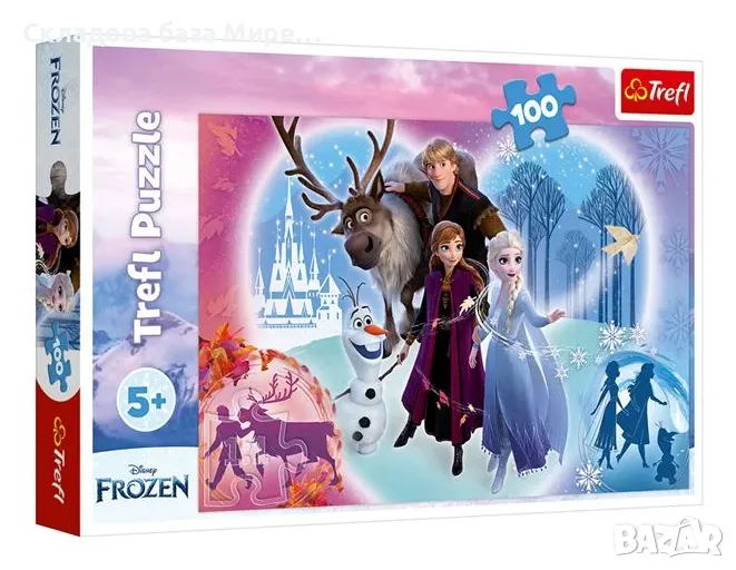 Пъзел Елаза и Ана Frozen Trefl, 100 части , снимка 1