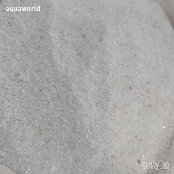 "Безплатна доставка" Грунд за аквариум бял кварц 2мм, снимка 1