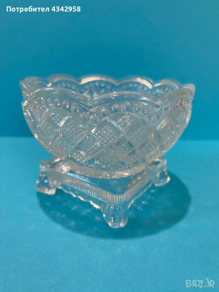 Fostoria Avon Open Salt Master.1960-те. Вазичка за сол., снимка 1