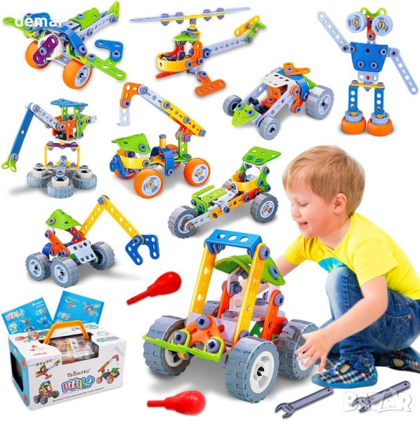  STEM Building Toys 10 в 1 комплект играчки за конструиране, строител за деца 5+ год., снимка 1