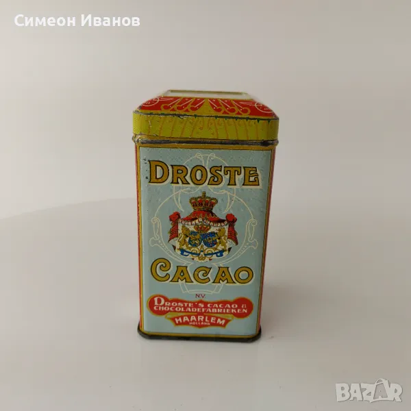  Старa метална кутия от какао Droste Cacao 100gr.#5625, снимка 1