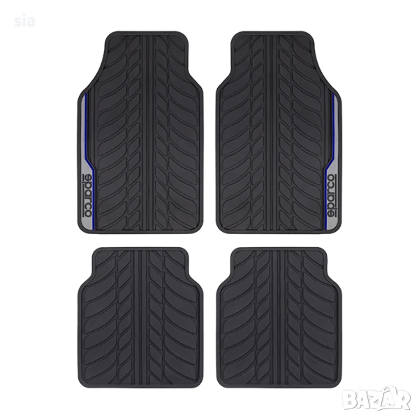 Стелки гума, 4бр в к-т, син кант , снимка 1