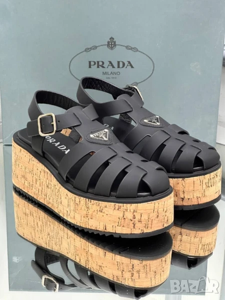 сандали на платформа prada , снимка 1