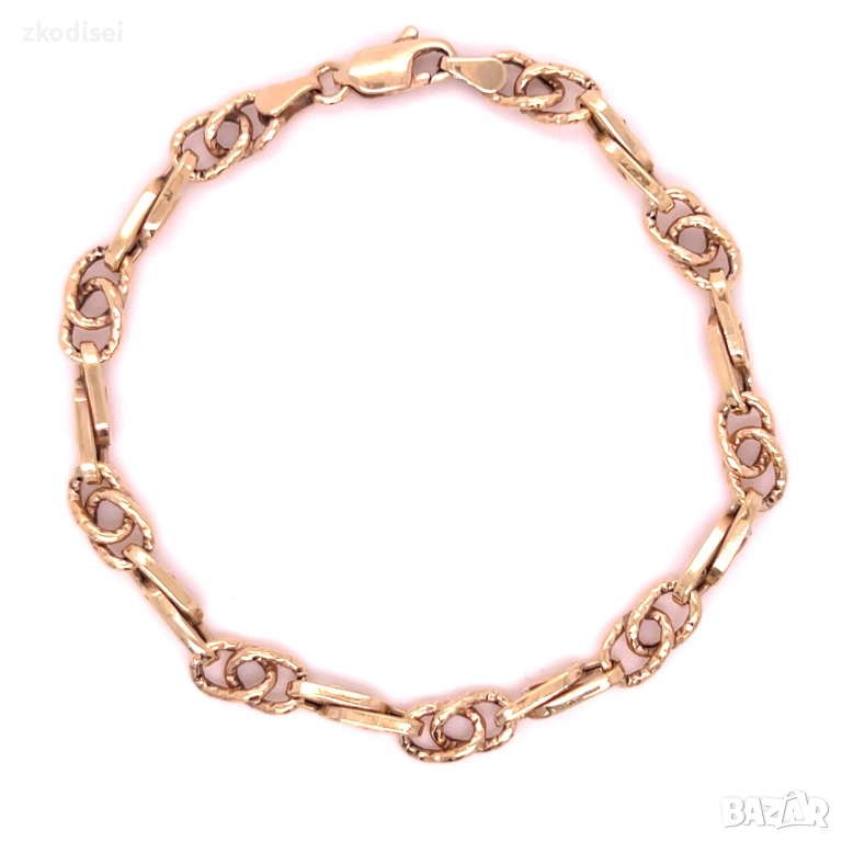 Златна дамска гривна 4,33гр. 19,0см. 14кр. проба:585 модел:35355-5, снимка 1