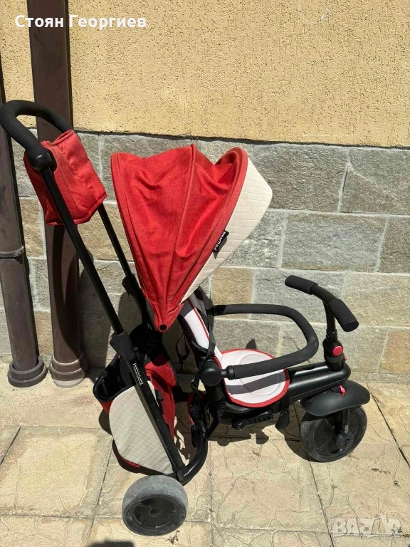 Триколка smart trike. Сгъваемата детска триколка STR5 6-в-1 е напълно сгъваема триколка за бебета, снимка 1