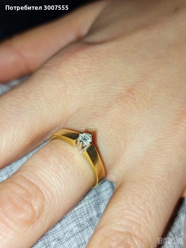 дамски златен пръстен , снимка 1
