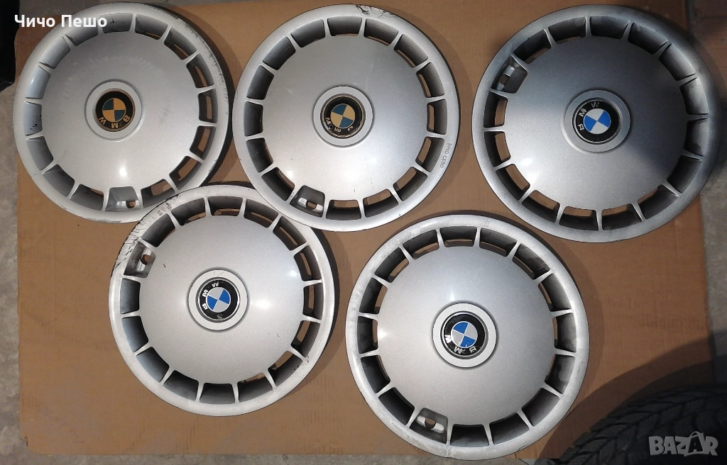 Тасове 5 броя оригинални BMW 14 цола БМВ, снимка 1