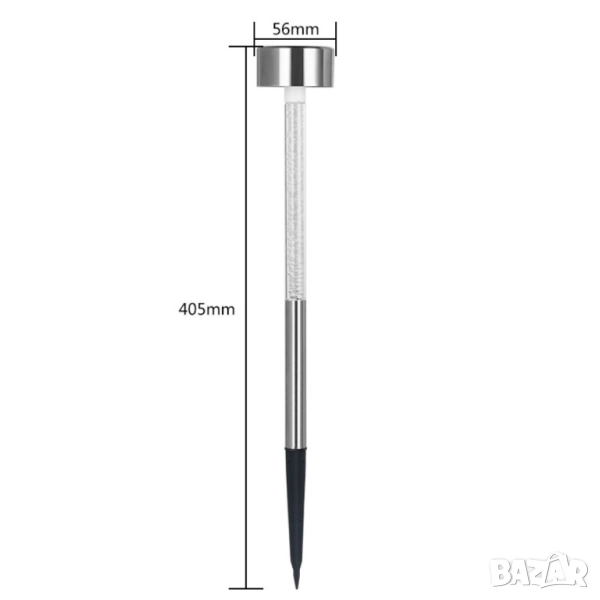 Соларна лампа с ефект „водни мехурчета“ , снимка 1