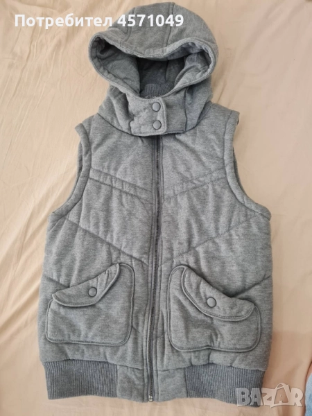 Дебел сив елек, снимка 1